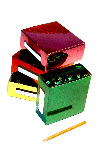 Коробка гологр. 117/01 прямоуг. с боковыми окошками