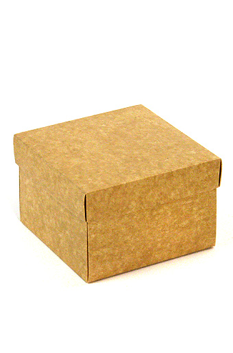Коробка крафт бьянко 123/00 квадрат крышка+дно