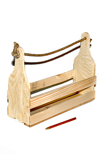 Коробка деревянная 602/93 сет со шнуром- с гладкими рейками