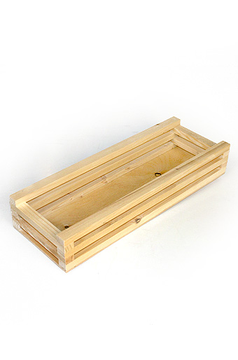 Коробка деревянная 137/93 прямоуг. из брусков / ПОД ЗАКАЗ