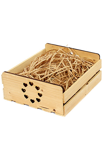 Коробка деревянная 125/412-93 лоток прямоуг. с резными ручками- кругом любовь / ПОД ЗАКАЗ